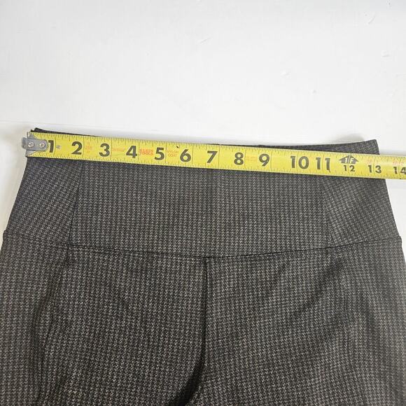 Athleta Delancy Houndstooth Tight Small Petite Black Brown - Picture 3 of 8